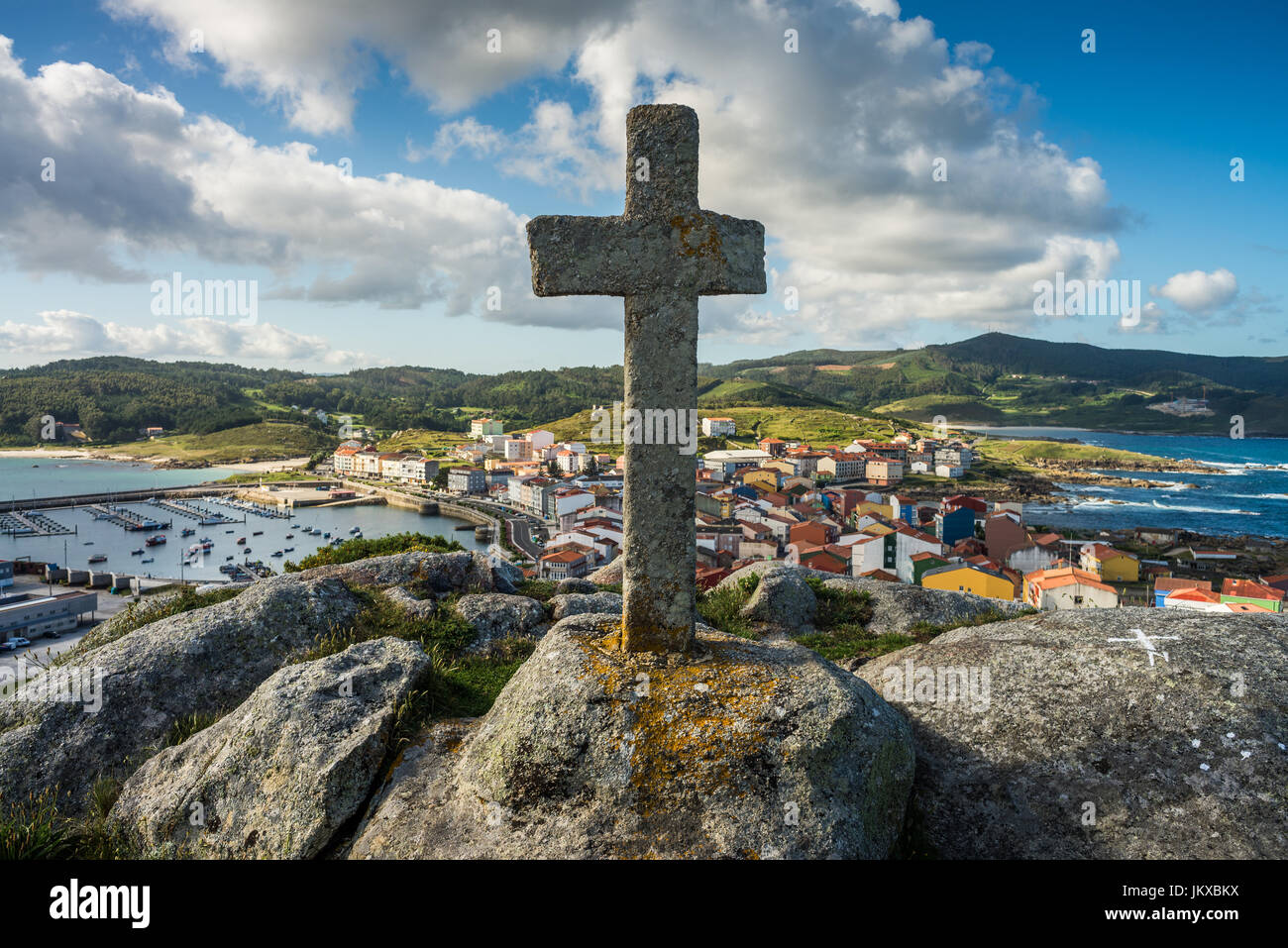 A Muxia, Galizia, Spagna, Europa. Camino de Santiago Foto stock - Alamy