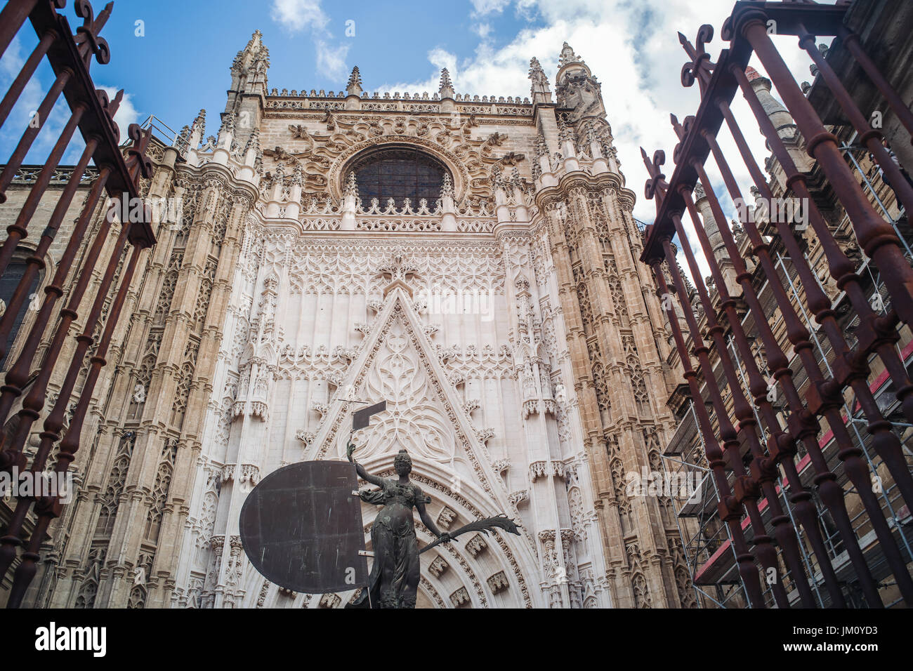 La splendida Cattedrale di Siviglia in Andalusia, Spagna Foto Stock