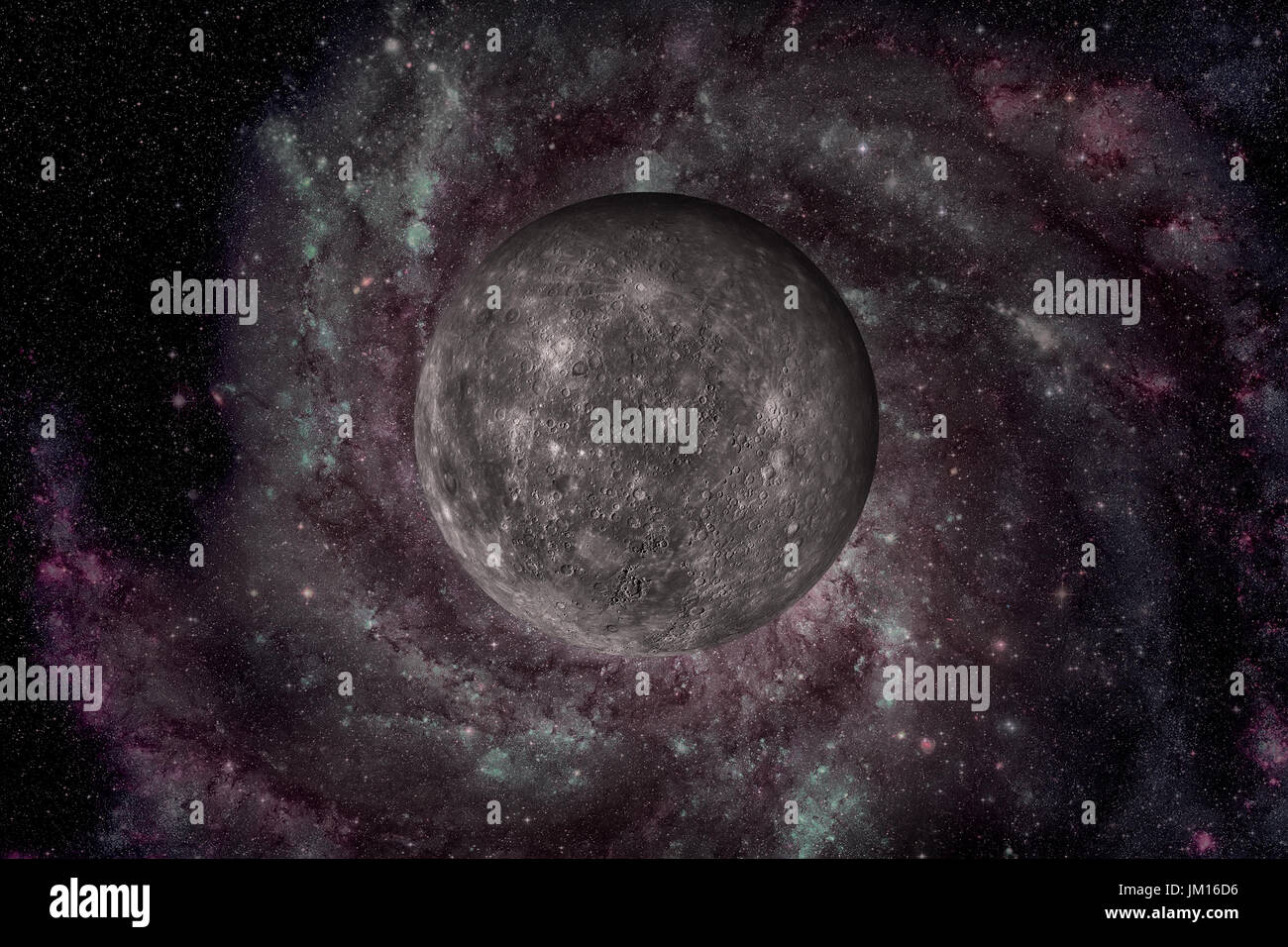 Il sistema solare - Mercurio. È la più piccola e più vicina al sole delle otto pianeti del sistema solare, con un periodo orbitale di circa 88 Terra d Foto Stock