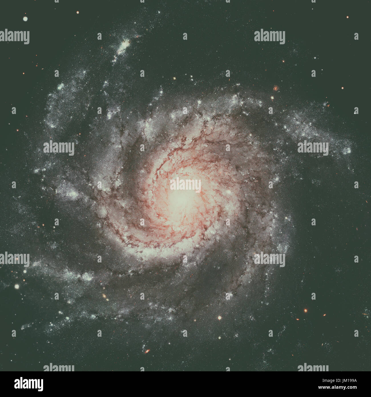 La Girandola Galaxy, noto anche come Messier 101, M101 o NGC 5457, è una faccia sulla galassia a spirale nella costellazione dell'Orsa Maggiore. Gli elementi di questa immagine f Foto Stock