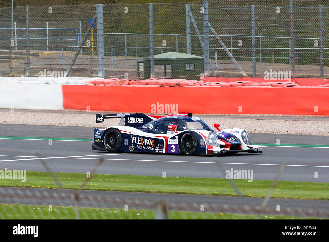 Wayne Boyd il pilotaggio del Regno Autosports Ligier a Silverstone Foto Stock