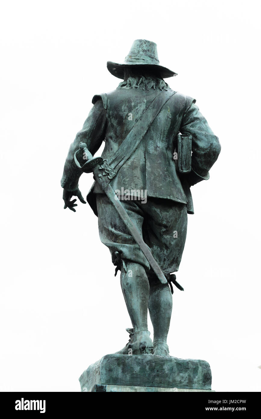 Poiché il popolo di Huntingdon, la casa comune di Oliver Cromwell, non vogliono pagare per una statua di lui persone nella vicina cittadina di St Ives fece così Foto Stock