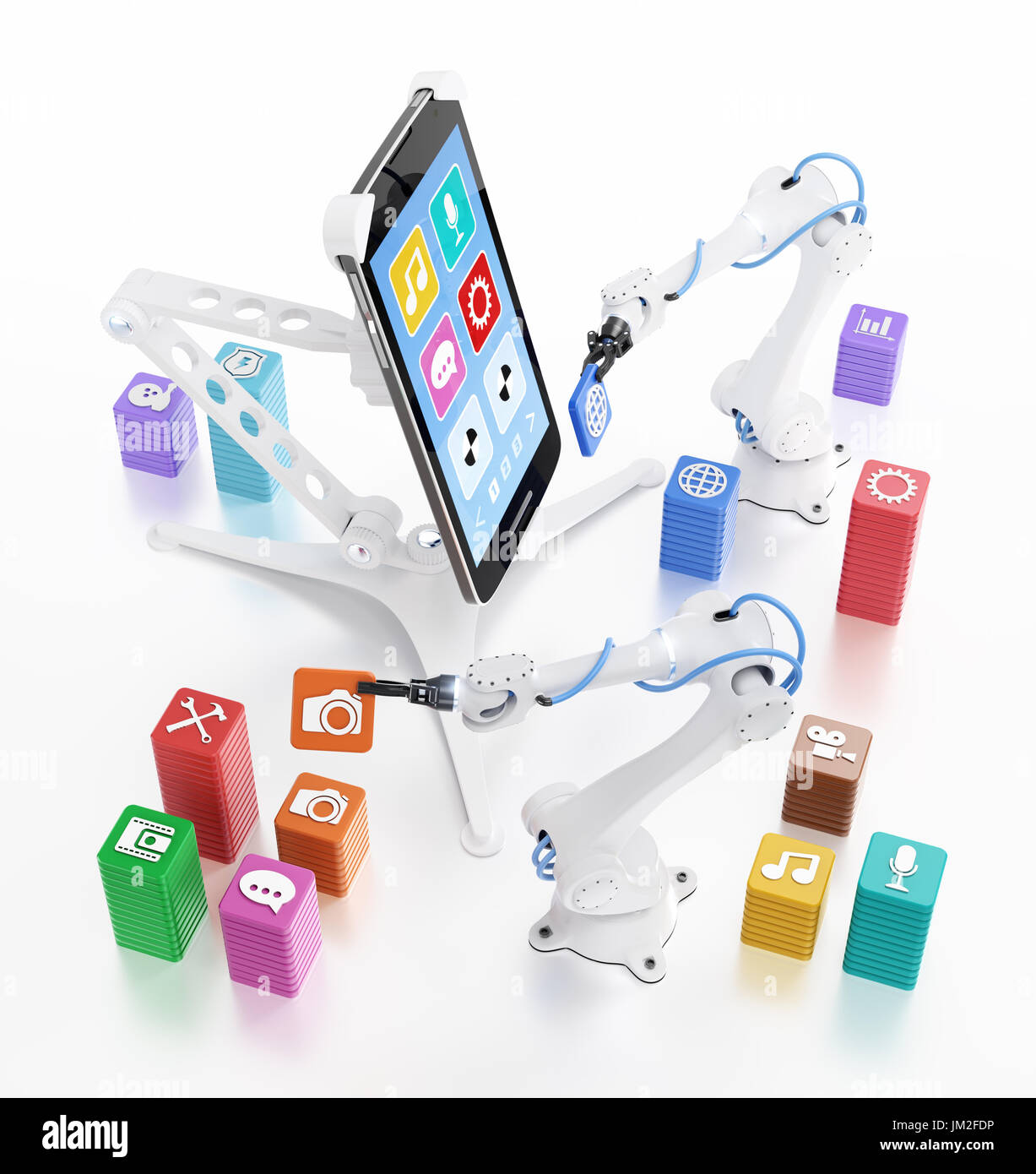 Il convogliatore dei Softwares di assemblaggio Foto Stock