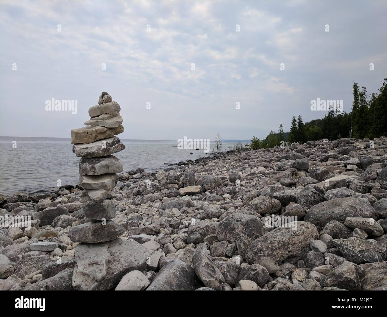Lago Huron, Bruce Peninsula Park (Ontario, Canada) Foto Stock