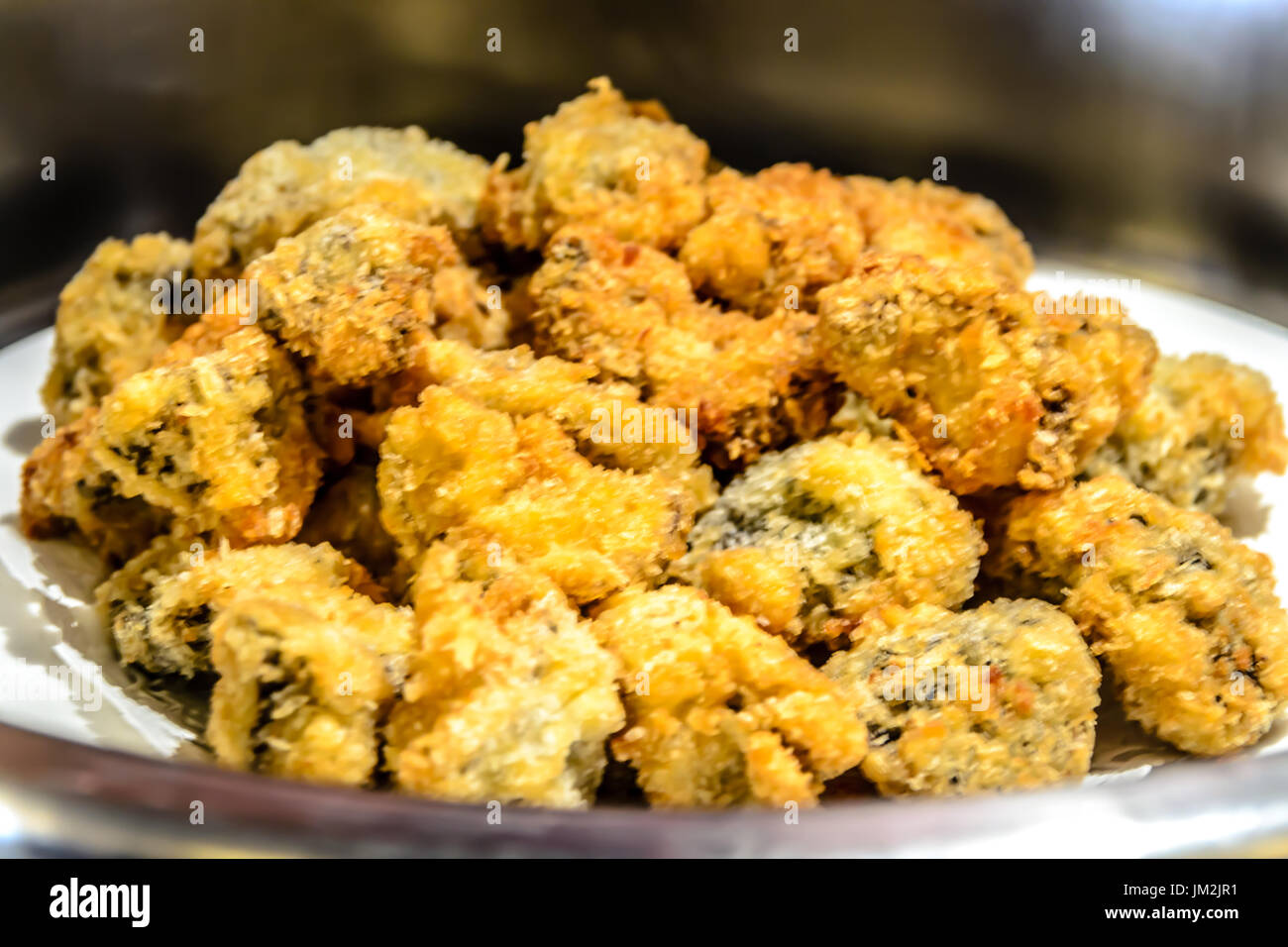 Pollo Tandoori piccoli morsi snack ors d'oeuvres Foto Stock
