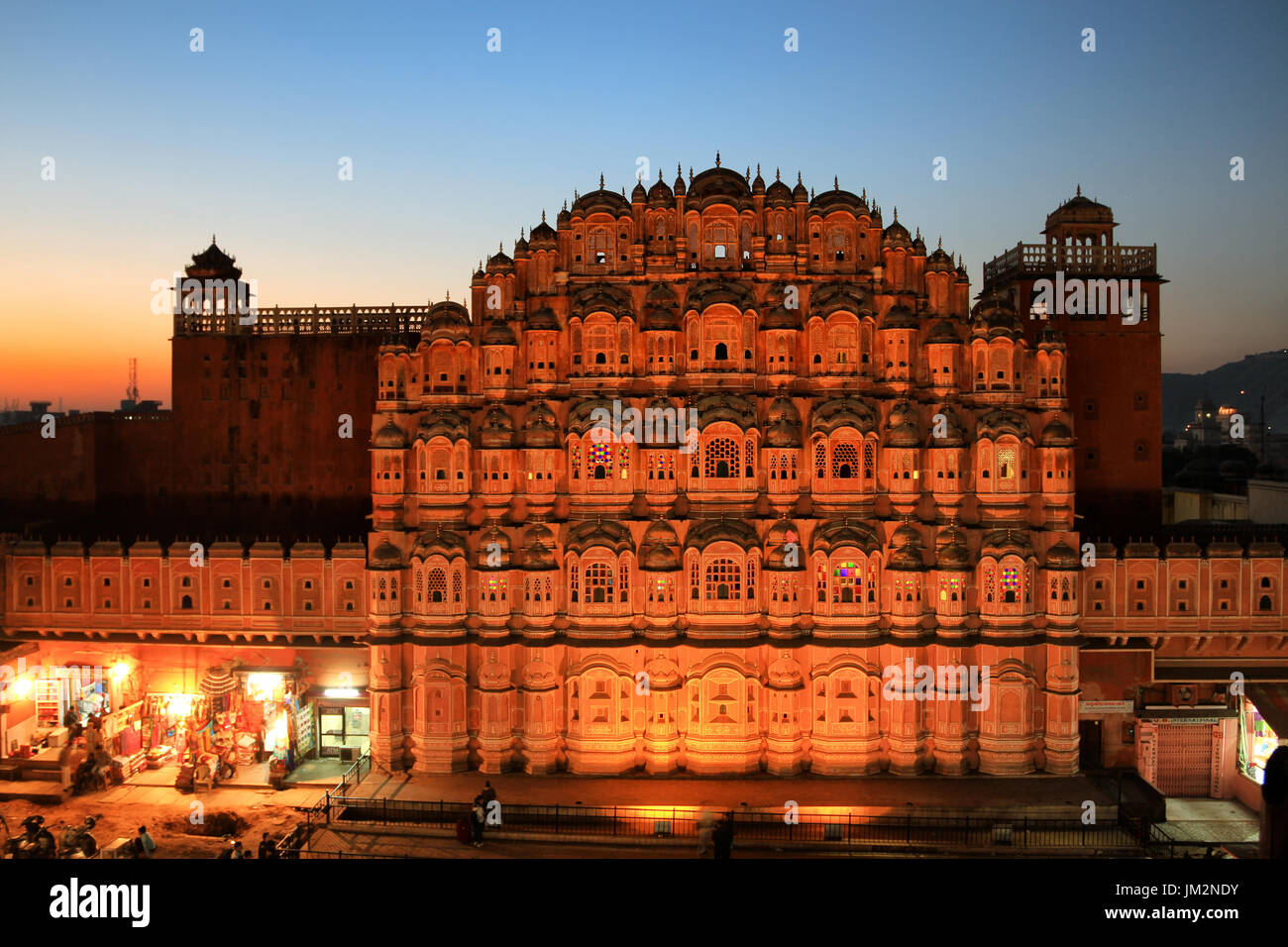 Hawa Mahal Palace di Jaipur Foto Stock