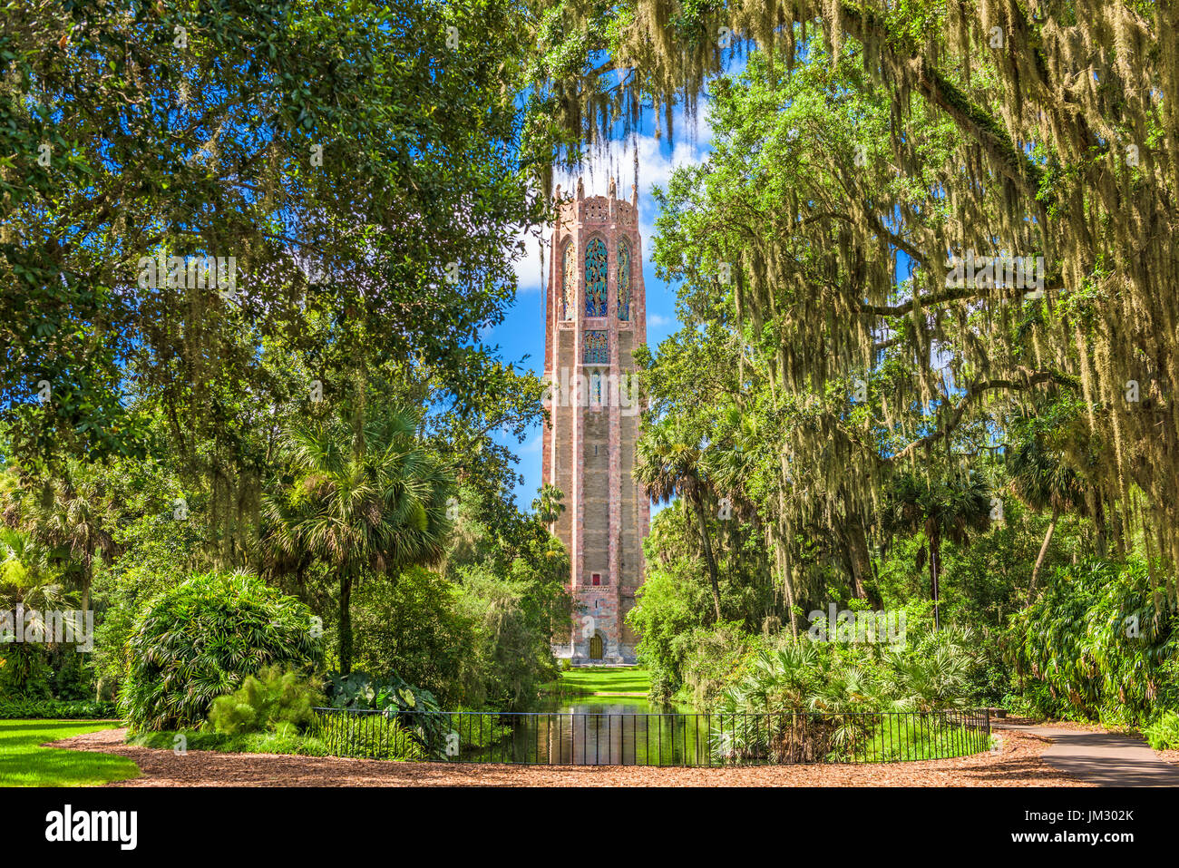 Il lago di Galles, Florida, Stati Uniti d'America a Bok Tower Gardens. Foto Stock