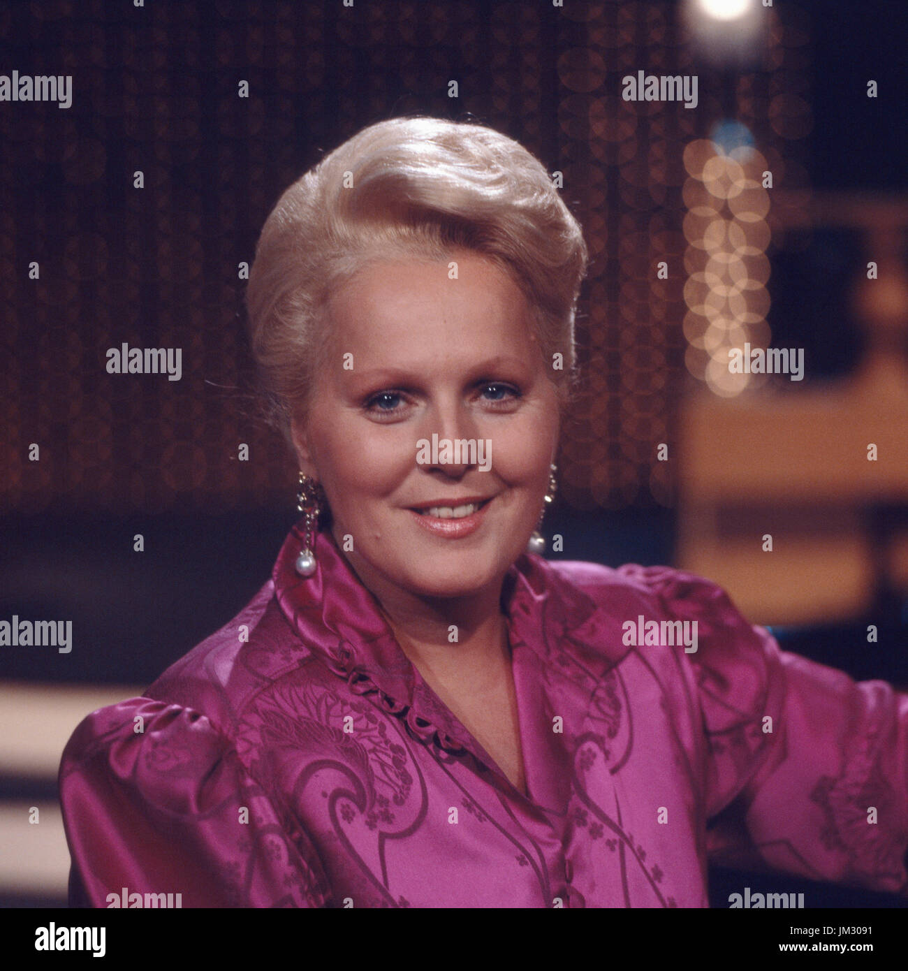 Italienische Opernsängerin Katia Ricciarelli, Deutschland 1980er Jahre. Italiano cantante lirica Katia Ricciarelli, Germania degli anni ottanta. Foto Stock