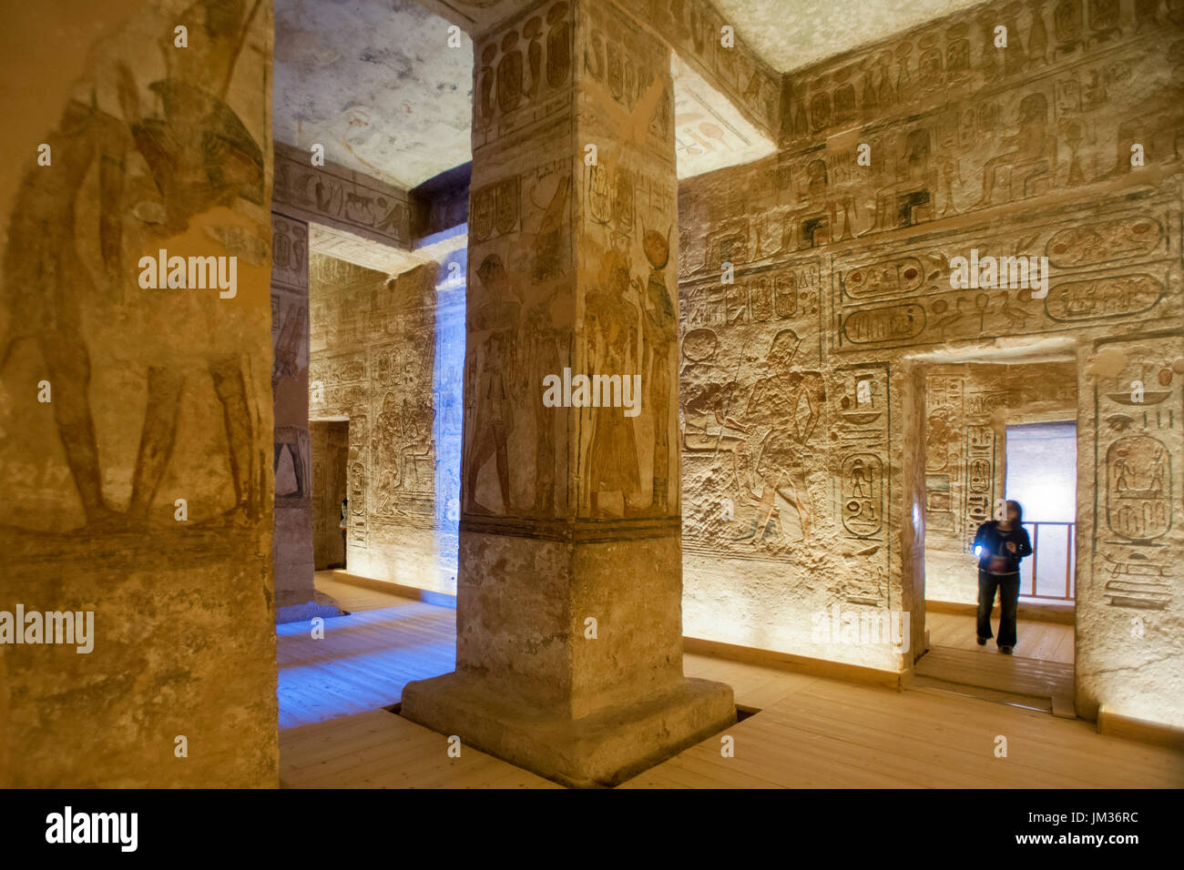 Aegypten ha, Abu Simbel, im Tempel vom Ramses II. Foto Stock