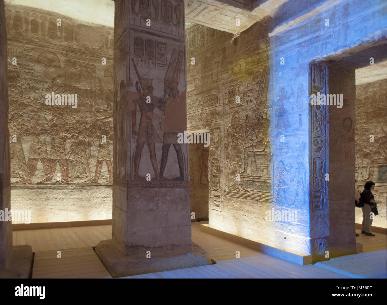 Aegypten ha, Abu Simbel, im Tempel vom Ramses II. Foto Stock