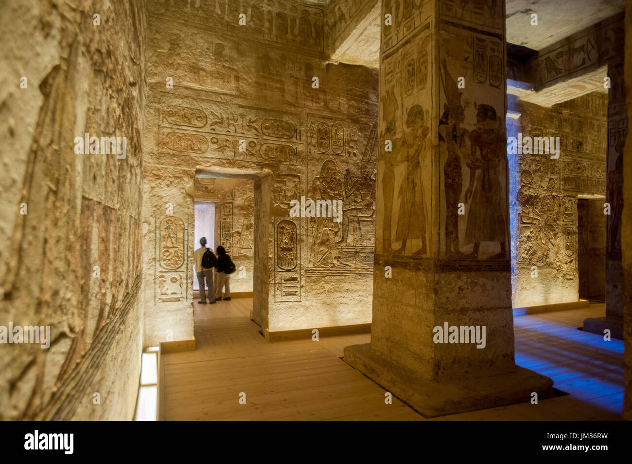 Aegypten ha, Abu Simbel, im Tempel vom Ramses II. Foto Stock