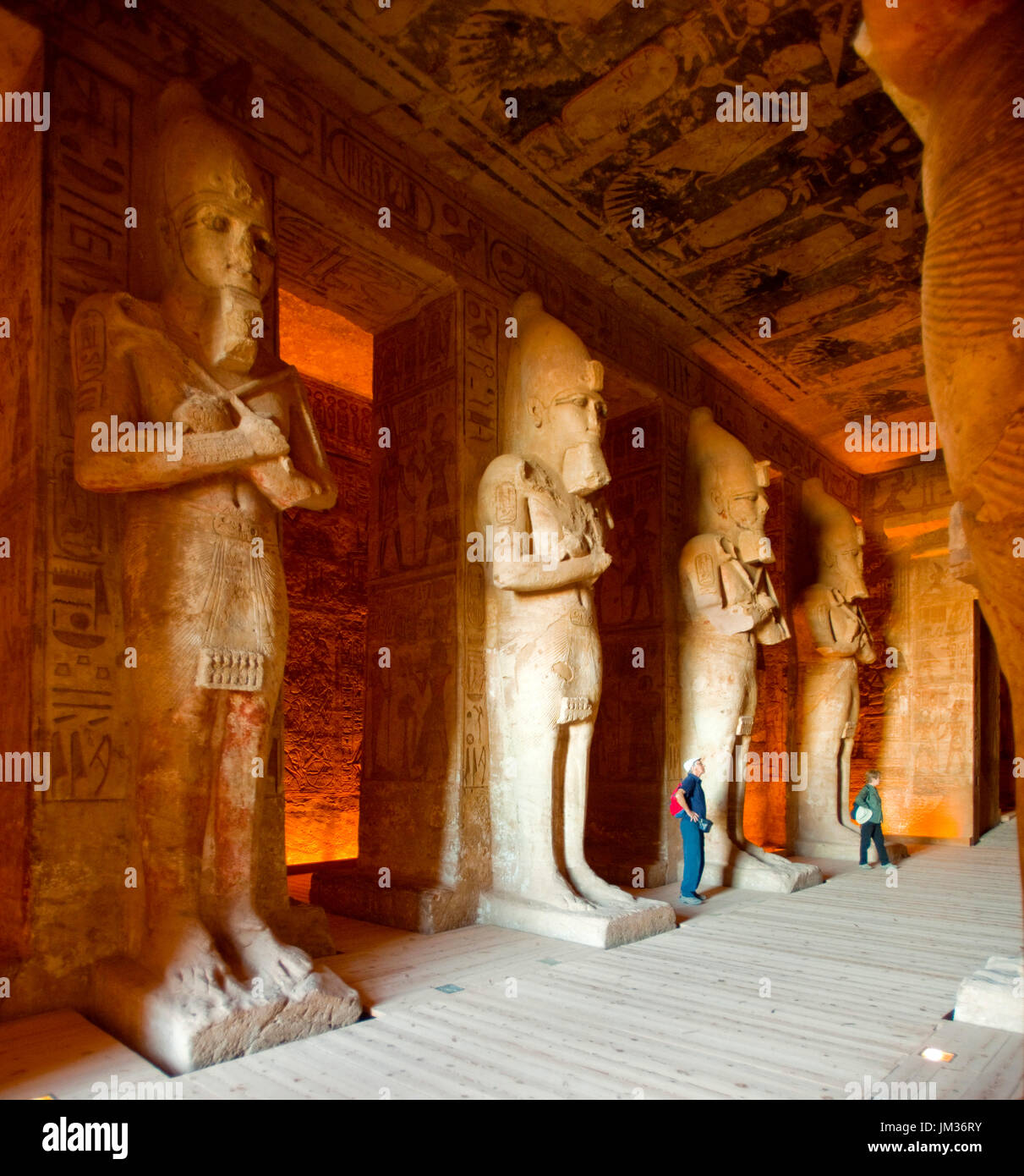 Aegypten ha, Abu Simbel, im Tempel vom Ramses II. Foto Stock