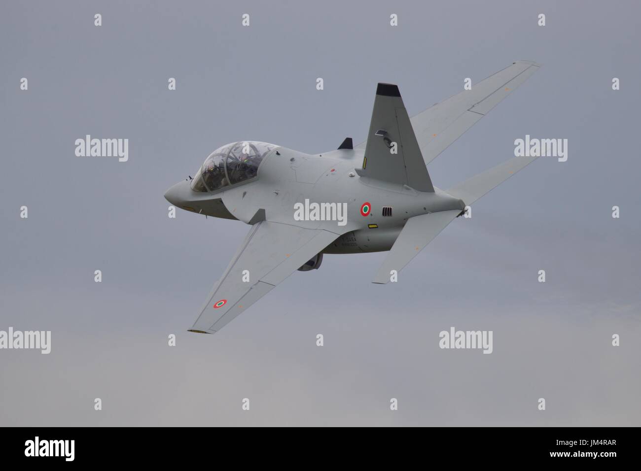 Forza Aerea Italiana dimostrando la M-346un maestro nel 2017 Air Tattoo Foto Stock