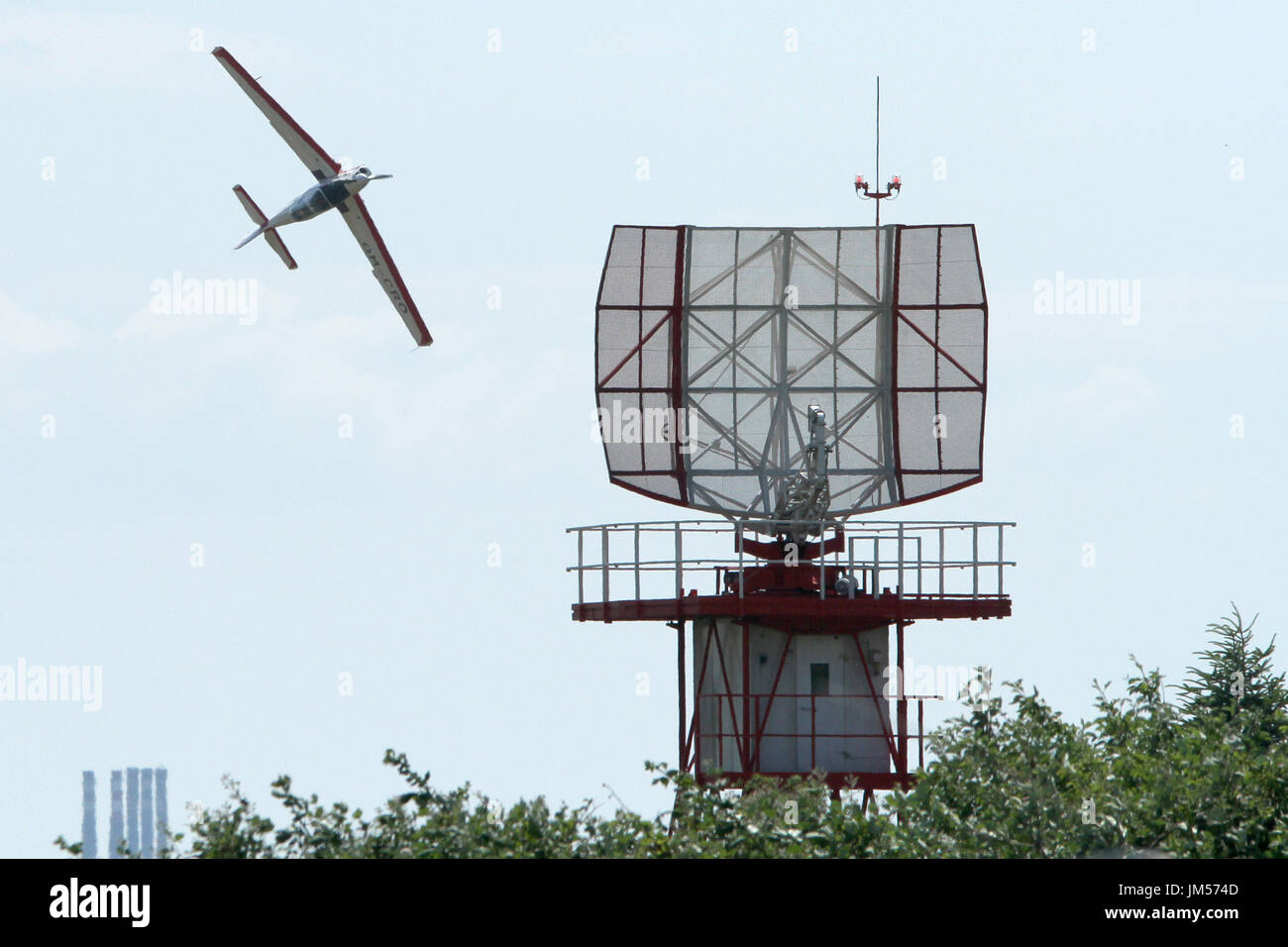 Aeroporto e radar aerei acrobatici Foto Stock