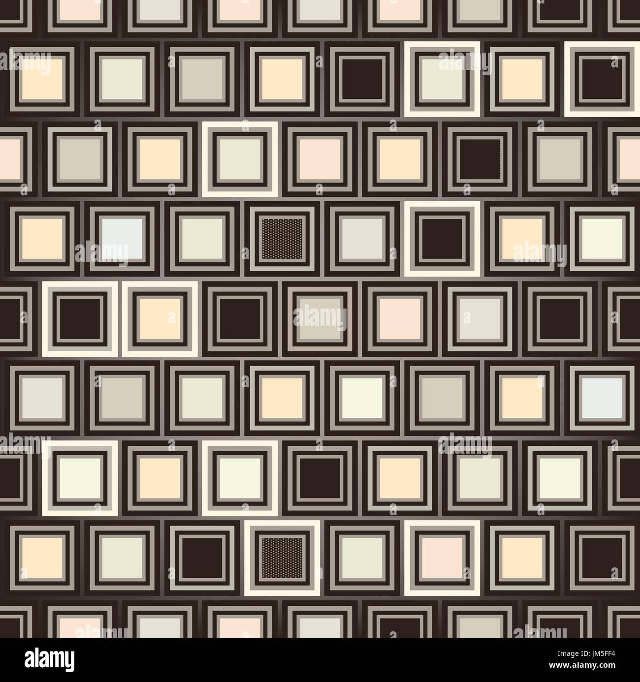 Abstract forma geometrica pattern. square ornamento. Sfondo piastrelle Foto Stock