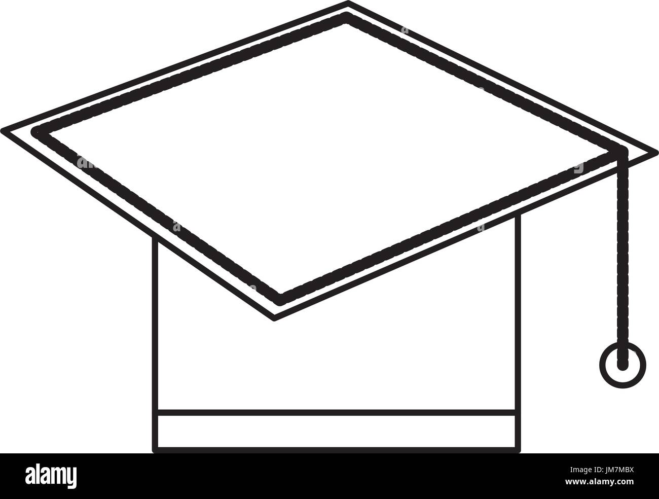 Graduazione simbolo hat Illustrazione Vettoriale