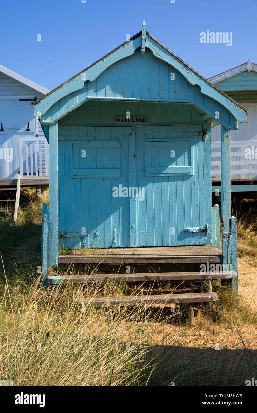 Mostra immagine: Spiaggia capanne presso Old Hunstanton, Norfolk © Julian Wyth. Tutti i diritti riservati. Nessun uso non autorizzato. Foto Stock