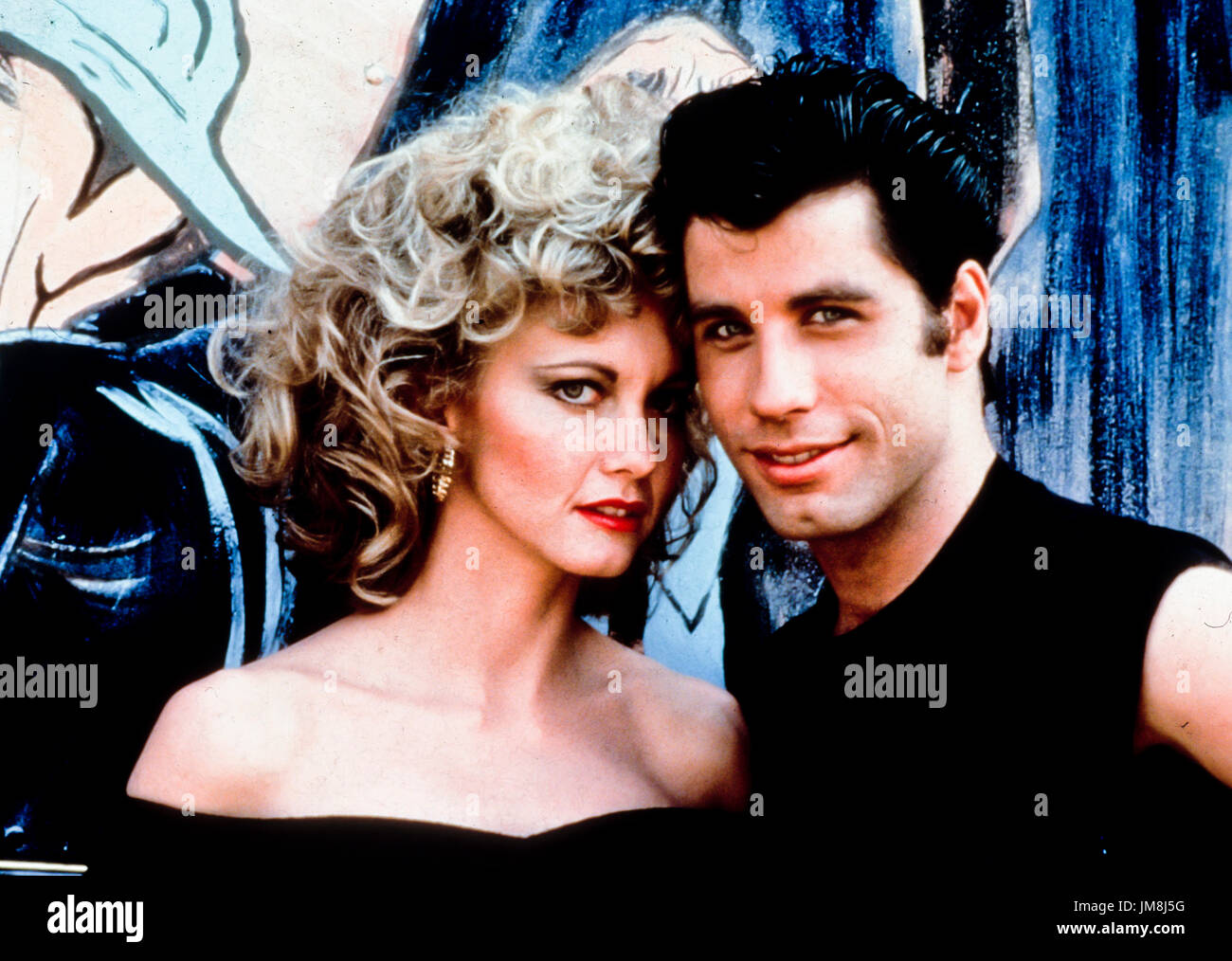 John Travolta e Olivia Newton John, grasso, 1978 Foto Stock