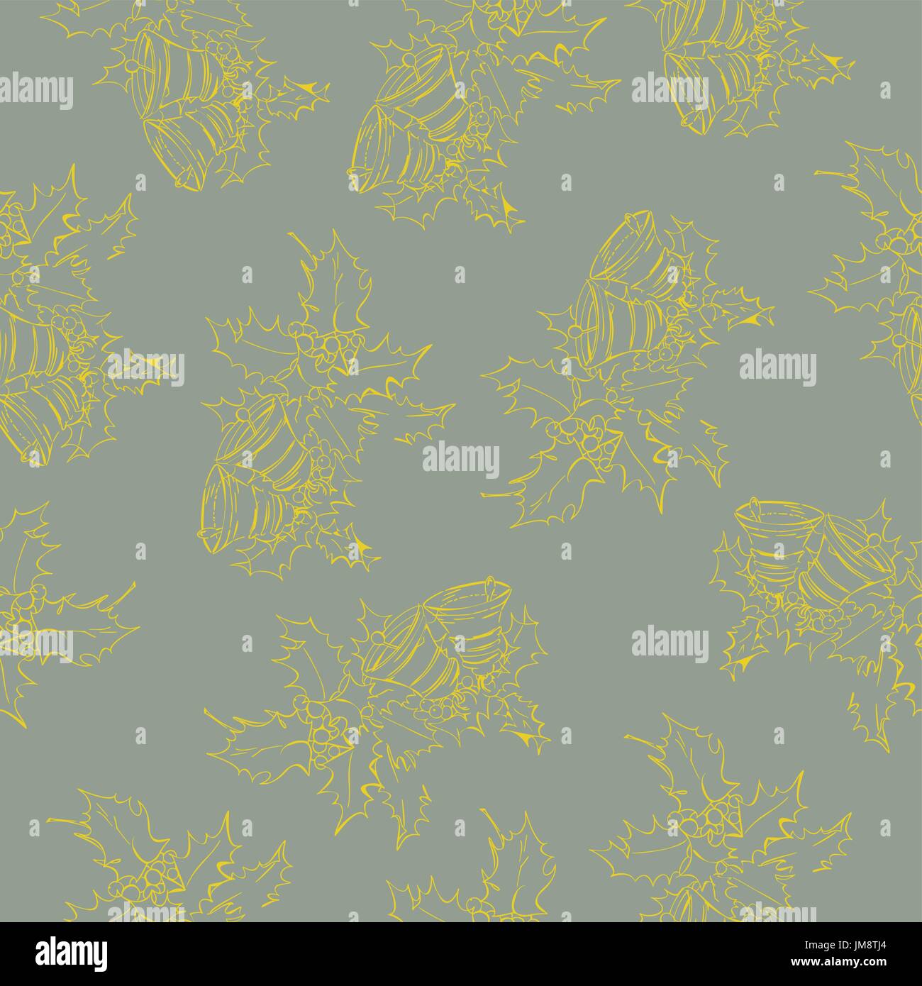 Le campane di Natale seamless pattern. illustrazione vettoriale. 10 eps Illustrazione Vettoriale