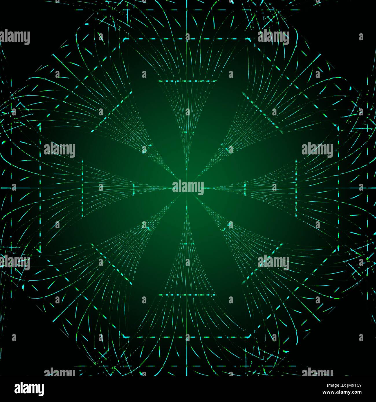 Tecnologia Liscio linee di luce sullo sfondo del vettore. Eps 10. Illustrazione Vettoriale