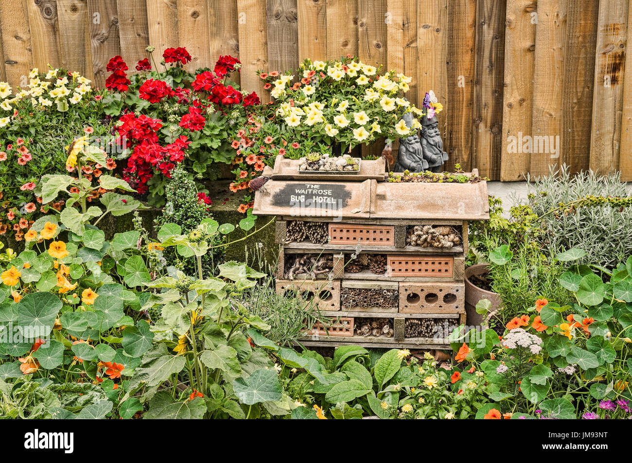 Premiato pubblico giardino della fauna selvatica in Melksham WILTSHIRE REGNO UNITO patrocinato dalla locale Waitrose store Foto Stock
