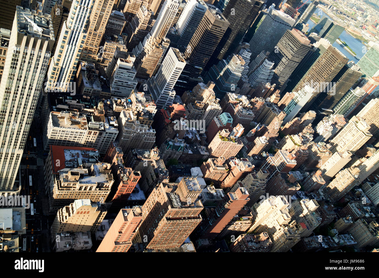 Vista aerea di Murray Hill District di New York City STATI UNITI D'AMERICA Foto Stock