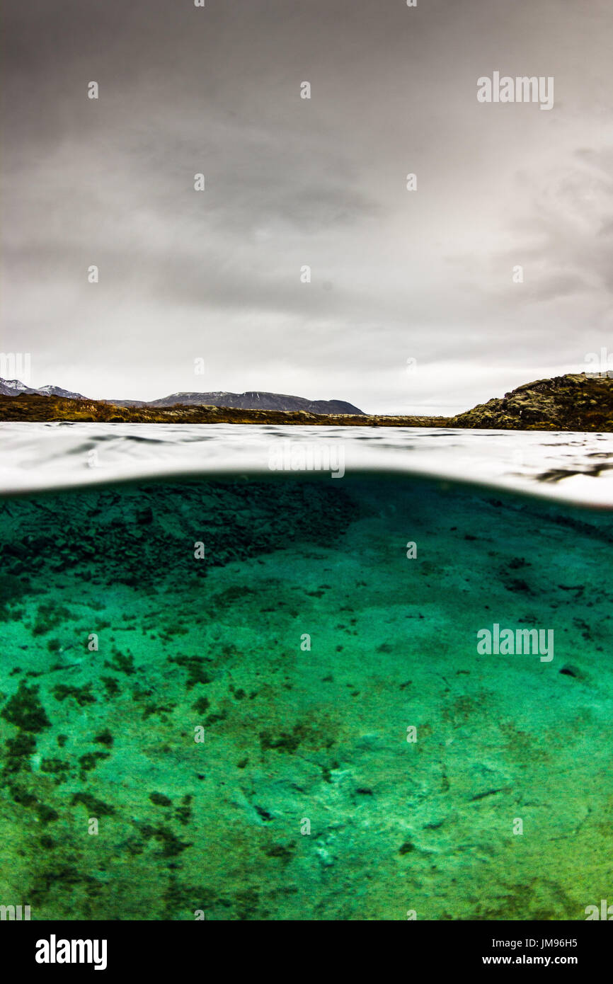 Islanda subacquea Foto Stock