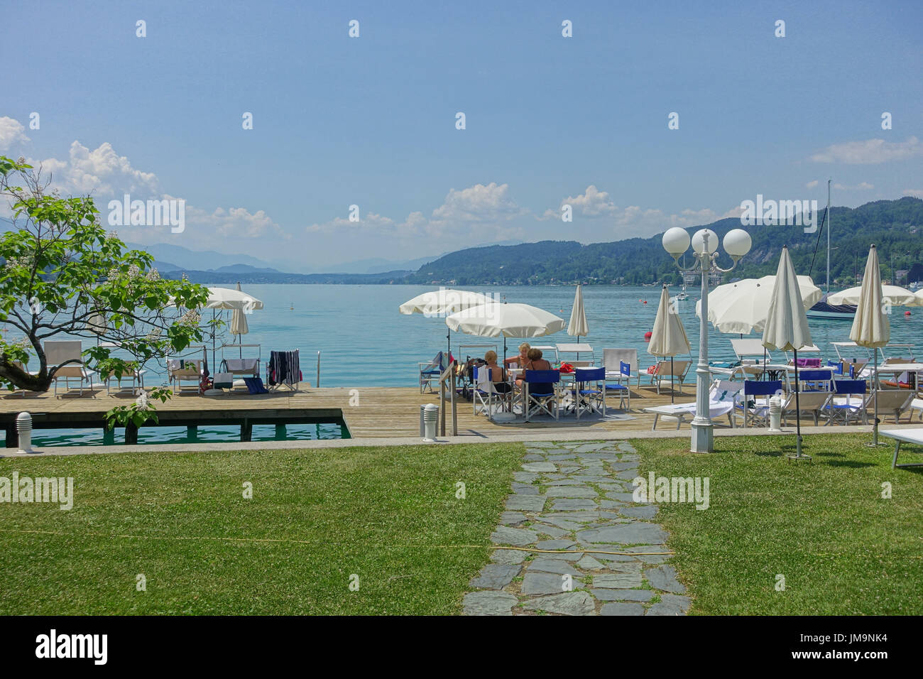 Pörtschach, Seeufer Wörthersee Foto Stock