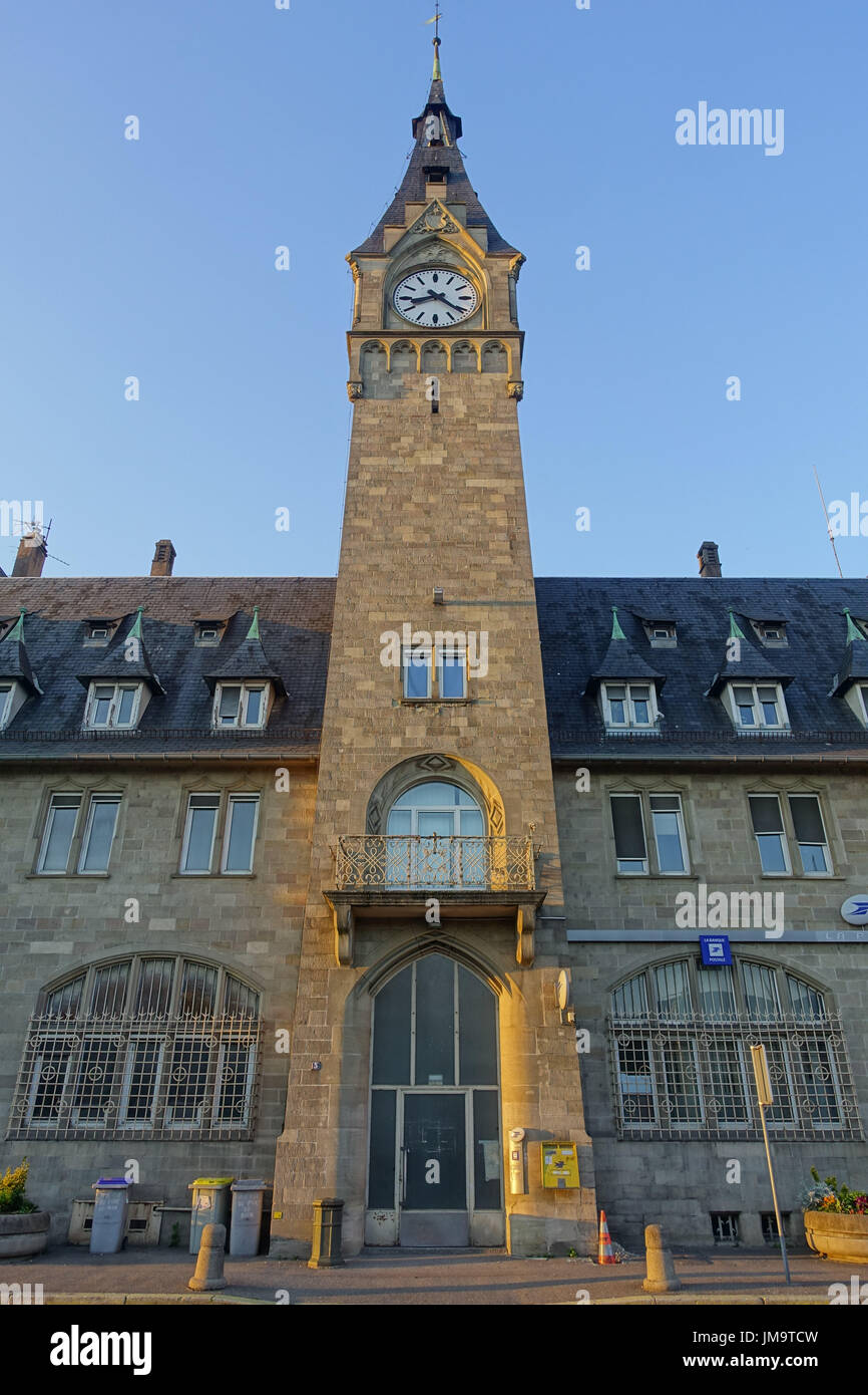 Strasburgo, Rheinhafen, altes Postgebäude Foto Stock