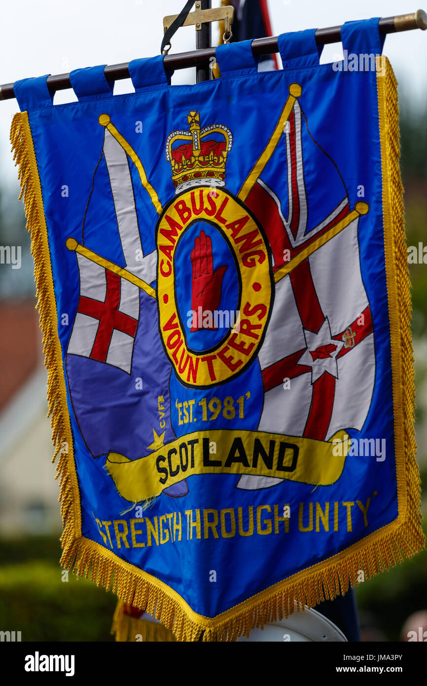 Orange Celebrazioni in Bangor County Down Foto Stock