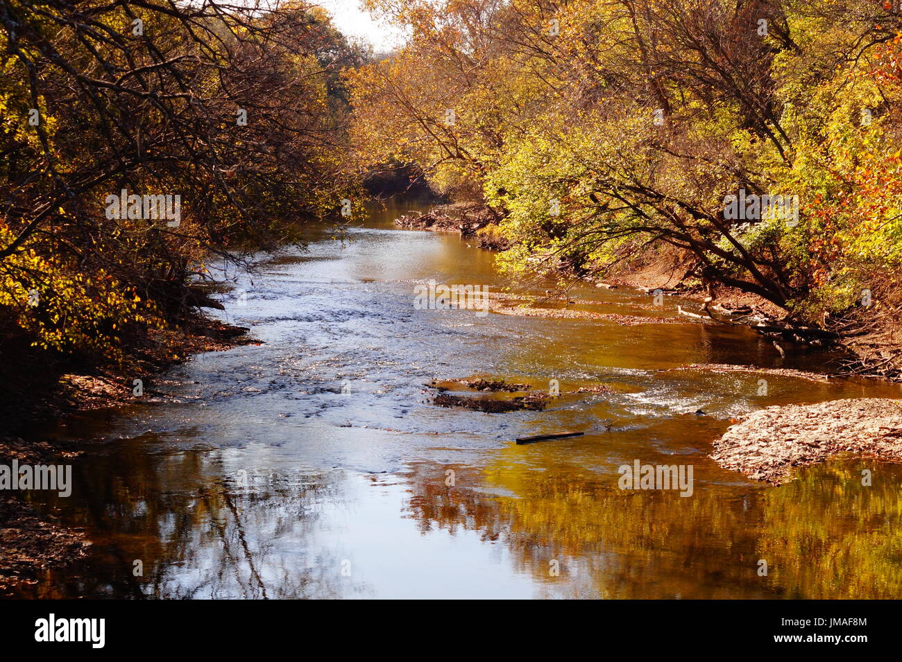 Abbastanza flusso Colline di pietra focaia Kansas USA Foto Stock