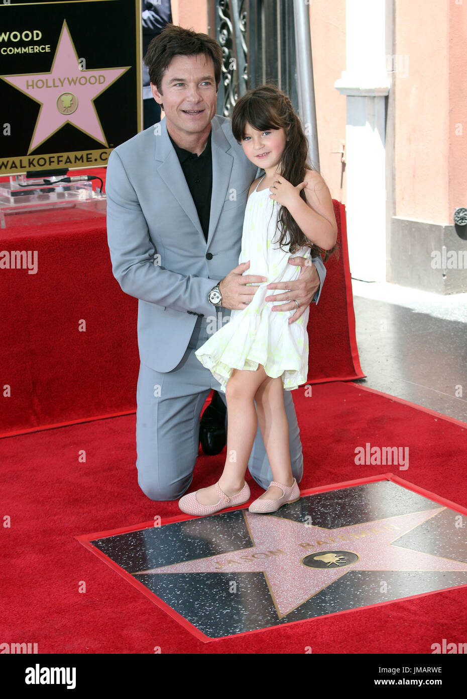 Hollywood, Stati Uniti. 26 luglio 2017. Jason Bateman, Maple Sylvie Bateman. Jason Bateman ha ricevuto il premio Star sulla Hollywood Walk of Fame. Crediti: F. Sadou/AdMedia Foto Stock