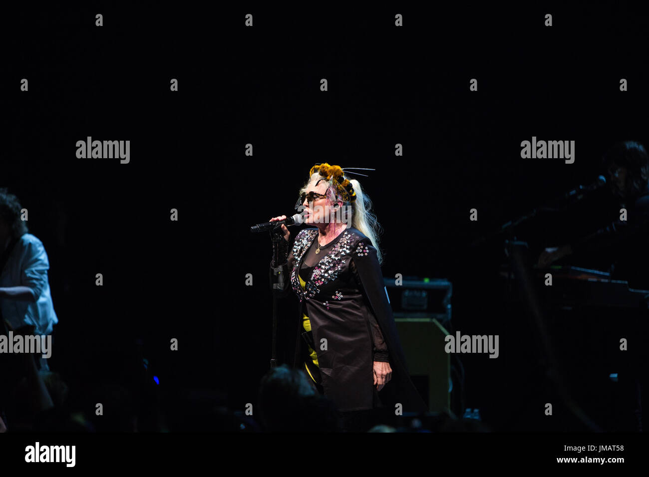 Toronto, Canada. 26 Luglio, 2017. Nuova ondata di icone di Blondie eseguire presso il Sony Centre di Toronto per la loro rabbia e Rapture Tour a sostegno del loro ultimo record impollinatore'. Credito: Bobby Singh/Alamy Live News Foto Stock