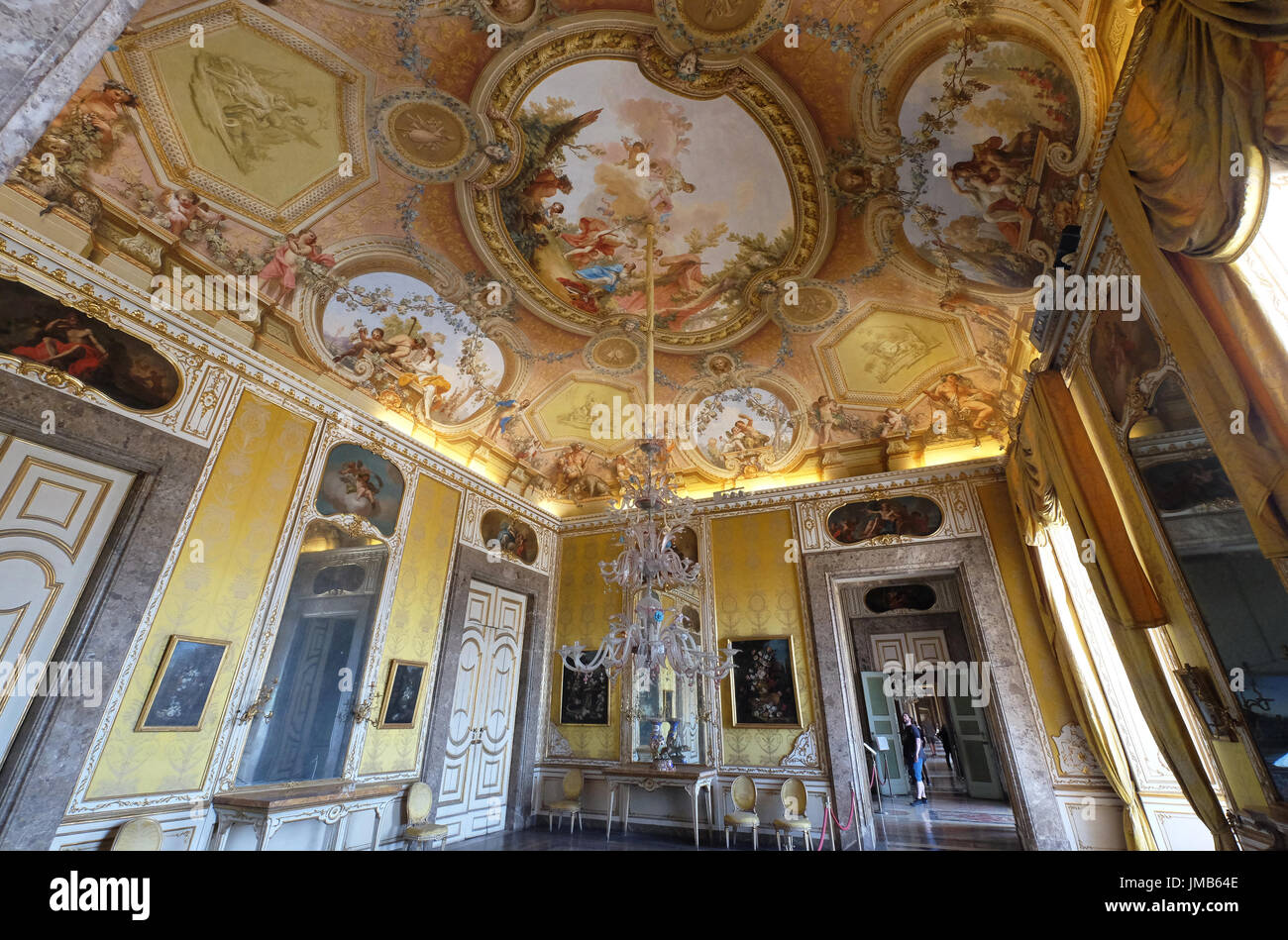 La camera di autunno, Palazzo Reale di Caserta - Campania, Italia Foto Stock