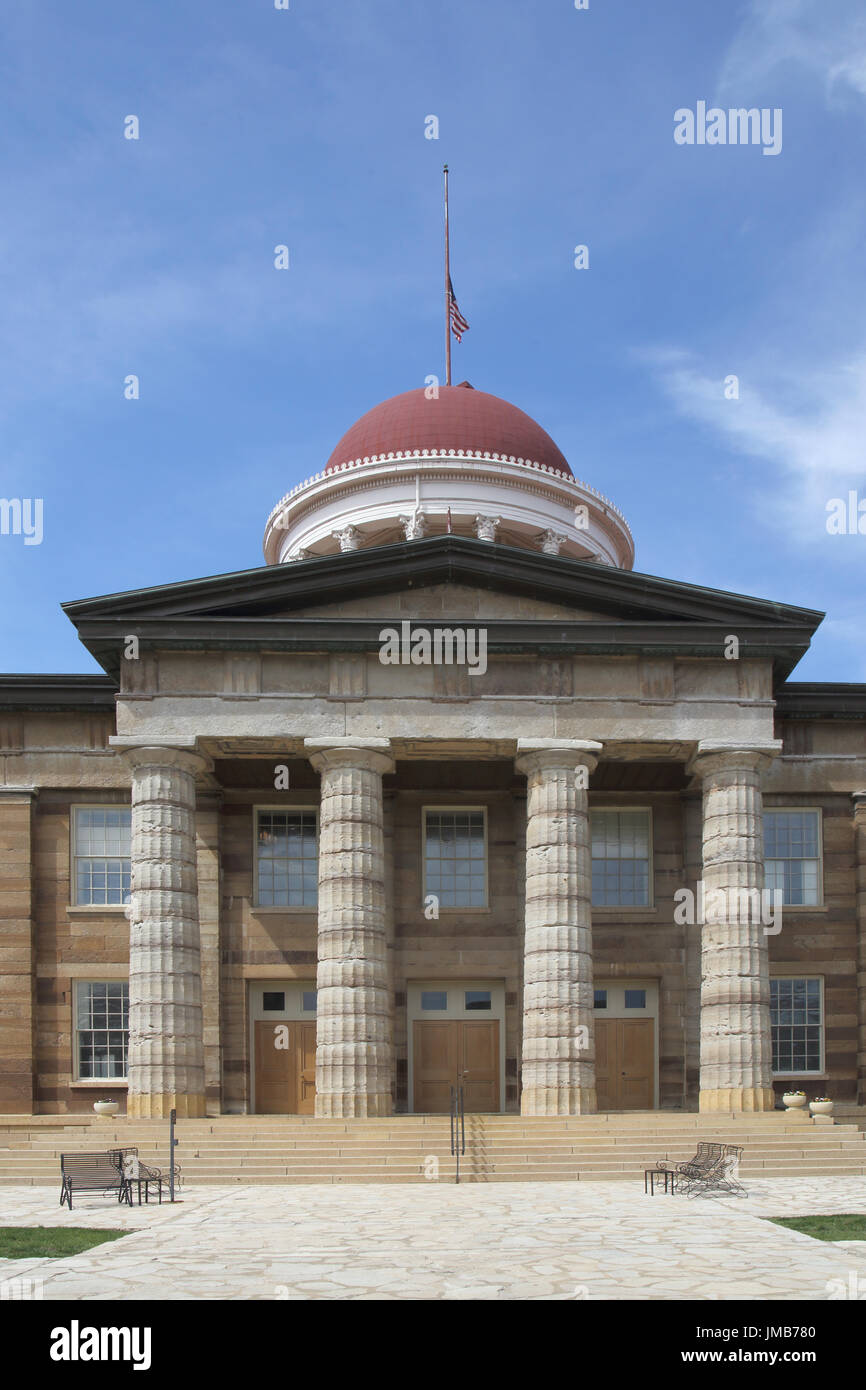 Old State Capitol Building springfield illinois Foto Stock