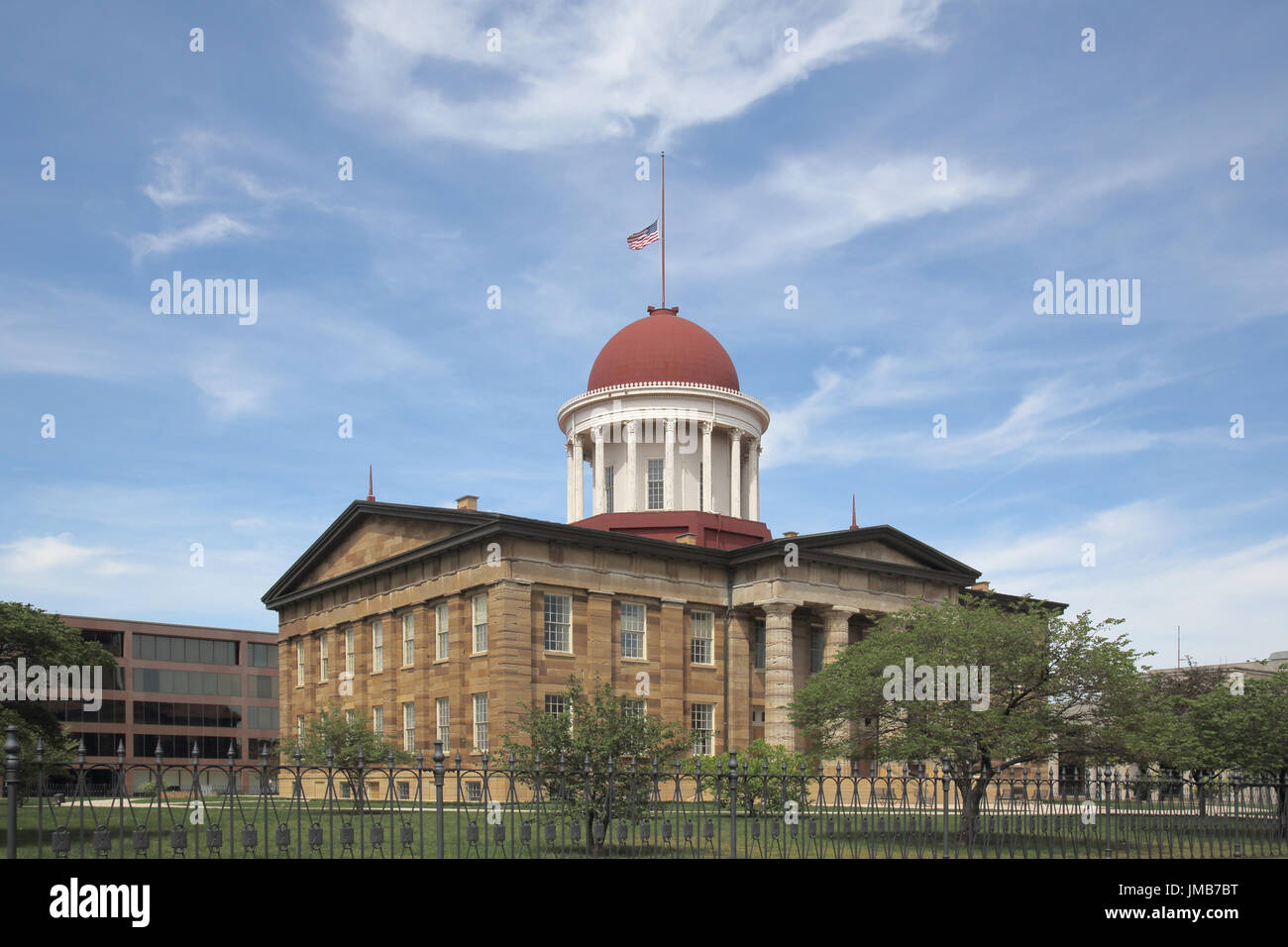 Old State Capitol Building springfield illinois Foto Stock