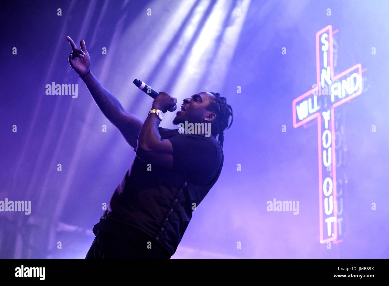 Barcellona - 4 giu: Pusha T (hip hop band) eseguire in concerto al suono di Primavera 2016 Festival il 4 giugno 2016 a Barcellona, Spagna. Foto Stock