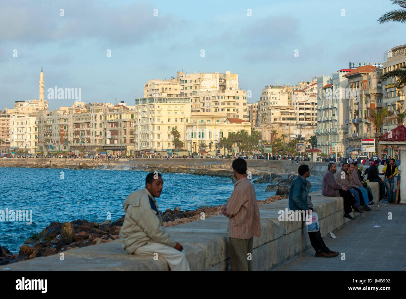 Aegypten ha, Alessandria, Corniche Foto Stock