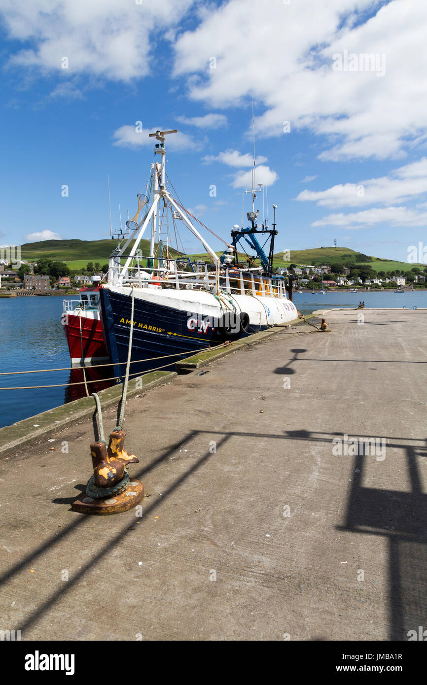 Il Amy Harris Peschereccio ormeggiato al Porto di Campbeltown, penisola di Kintyre, costa ovest della Scozia, Regno Unito Foto Stock