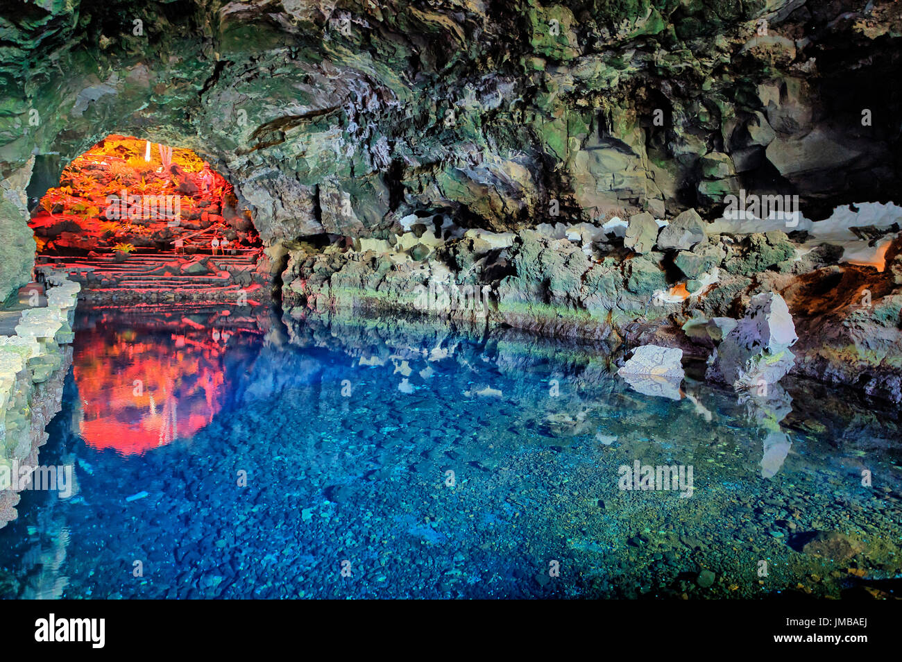 La Grotta "Jameos del Agua' in Lanzarote Foto Stock