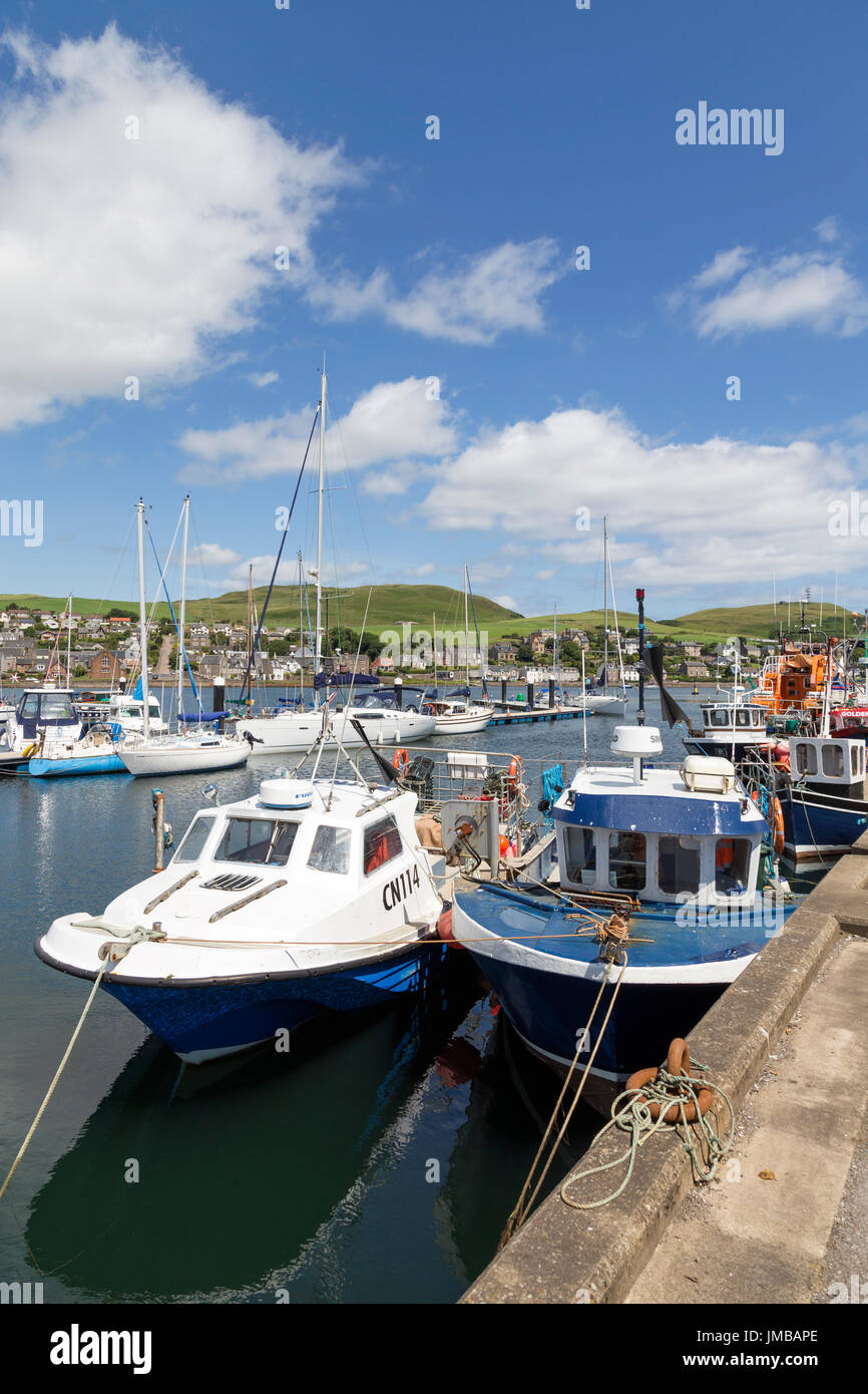 Campbeltown Harbour, penisola di Kintyre, costa ovest della Scozia, Regno Unito Foto Stock