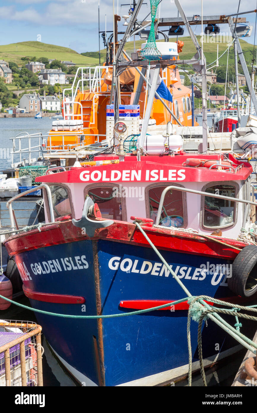 Campbeltown Harbour, penisola di Kintyre, costa ovest della Scozia, Regno Unito Foto Stock