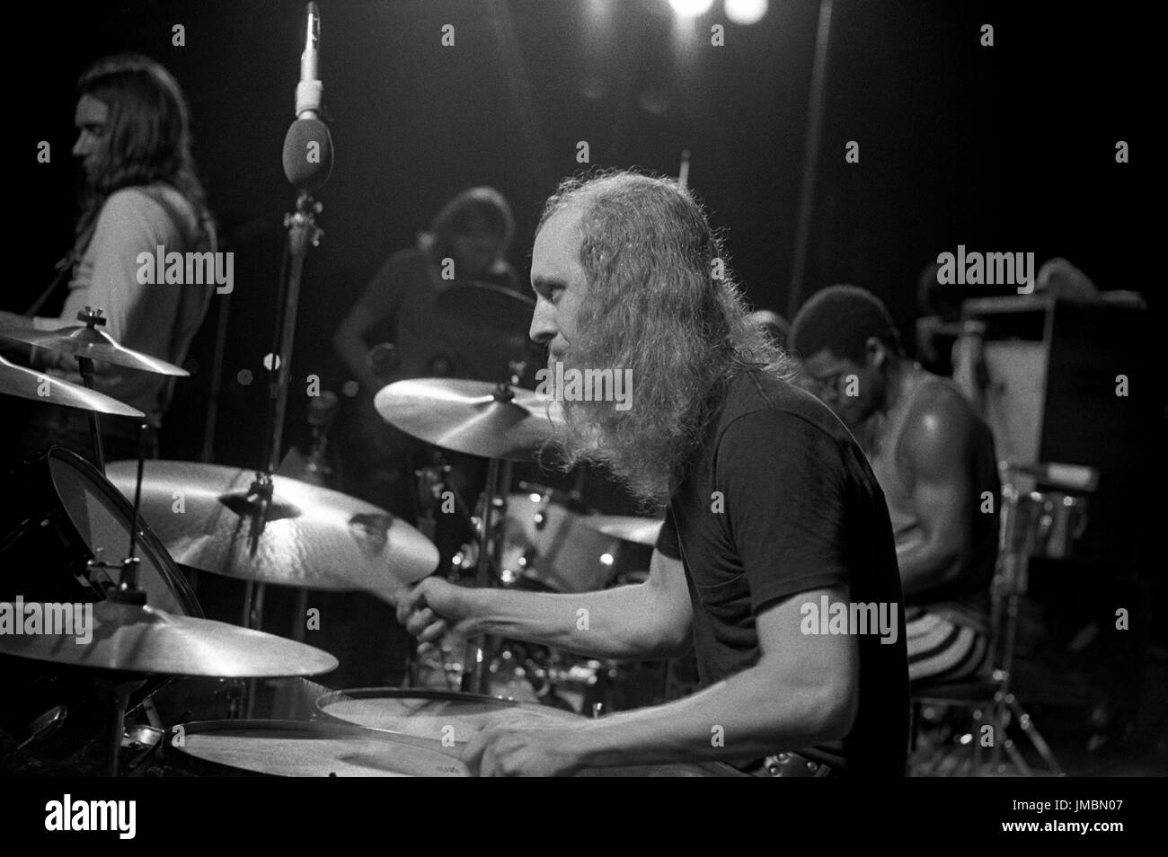 La Allman Brothers esibirsi durante il concerto al tramonto serie 'Summerthing' a Boston per il comune a Boston, MA nell'estate del 1971. *** Mai pubblicato foto *** © Peter Tarnoff / MediaPunch Foto Stock