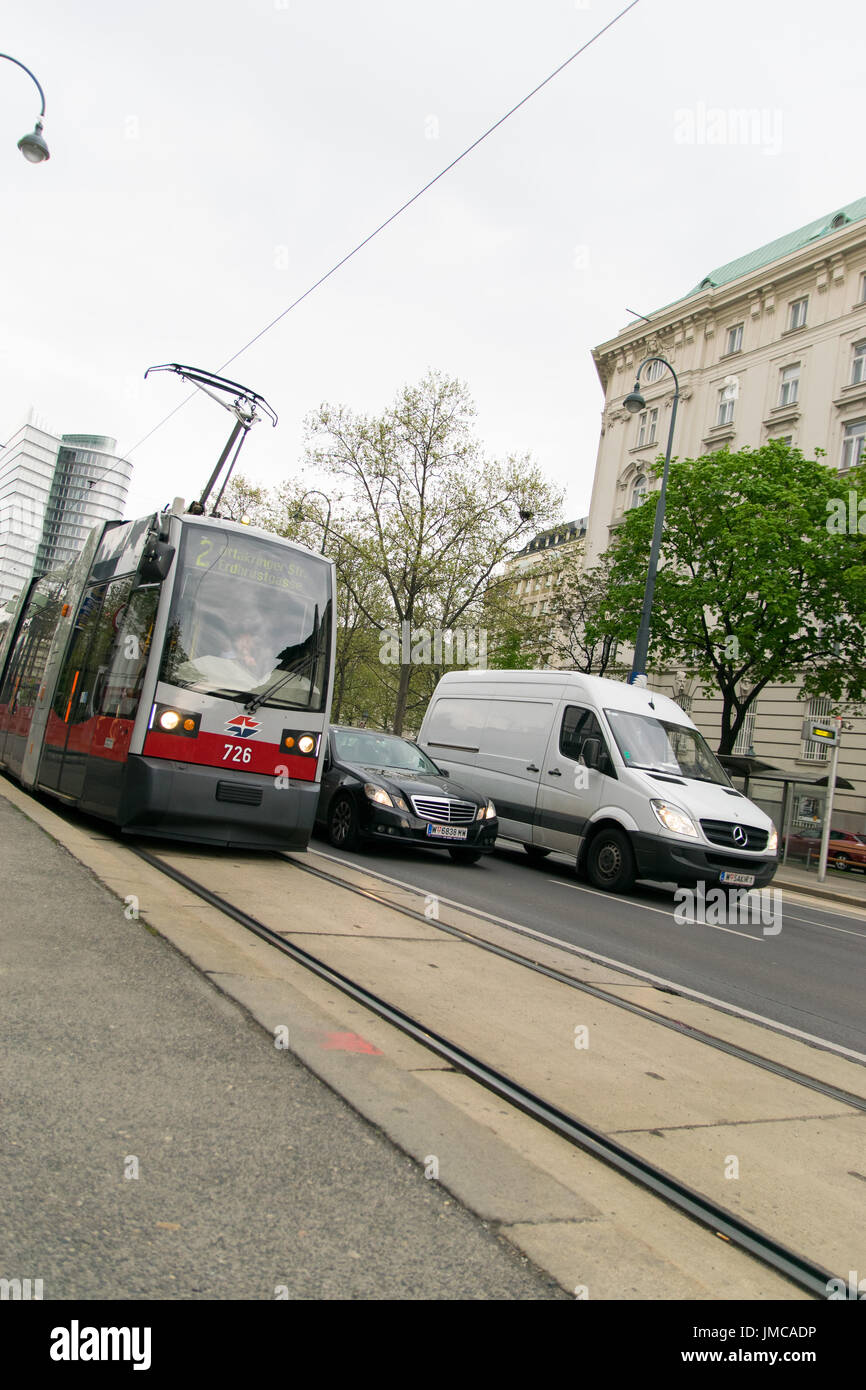 Trasporto in Vienna - Vienna, Austria Foto Stock