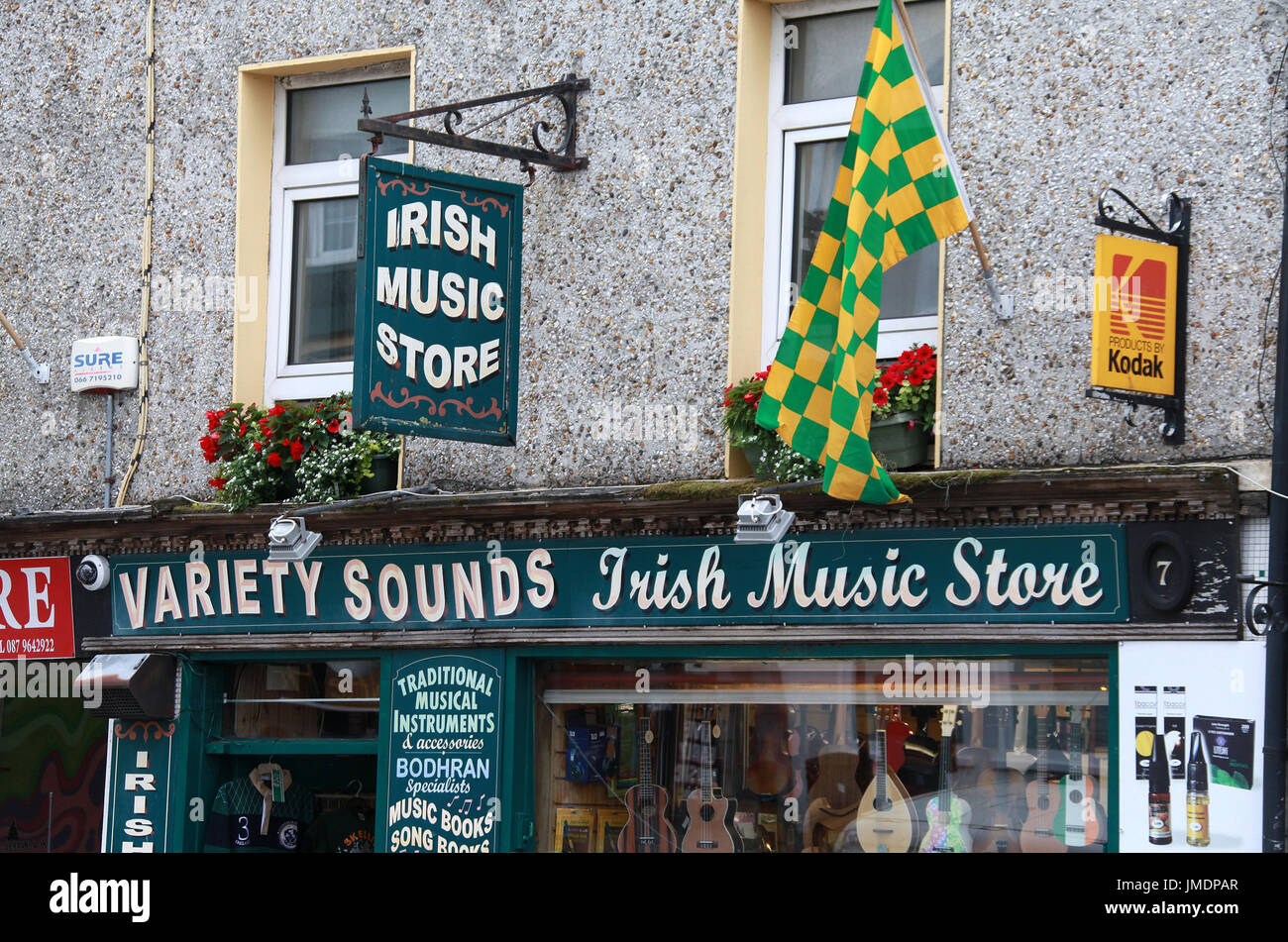 Irish Music Shop in Killarney Foto Stock