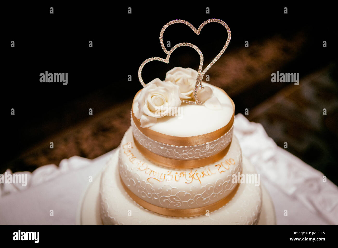 Torta di Nozze, dessert, pasticceria Foto Stock