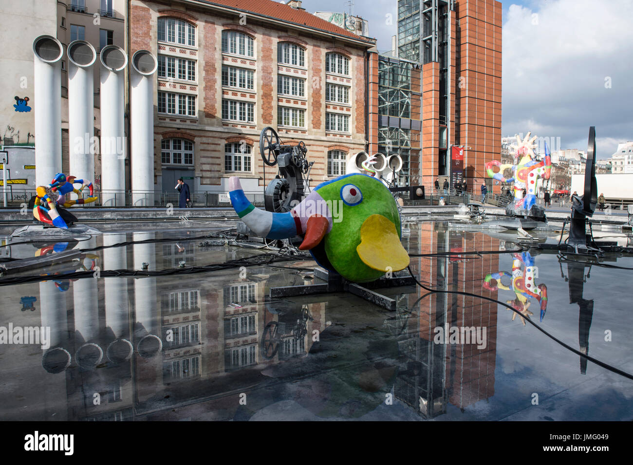 L'Europa, Francia, Parigi, Fontana Stravinsky Foto Stock