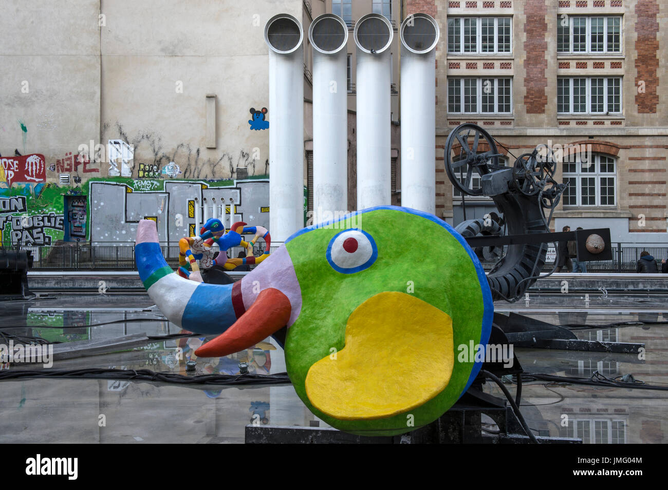 L'Europa, Francia, Parigi, Fontana Stravinsky Foto Stock