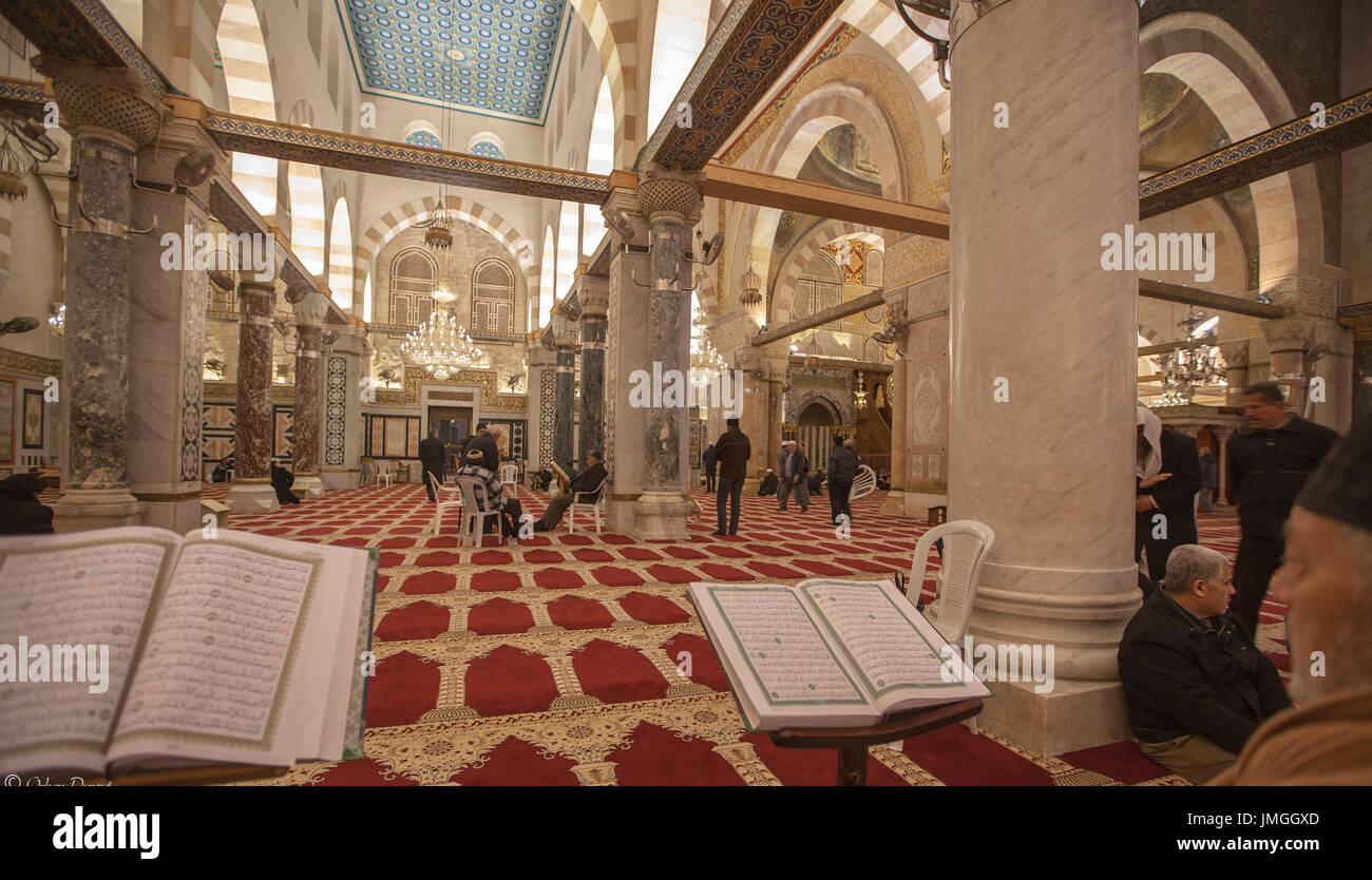 Ci Kubbet Sahra , Masjid Al Aqsa , Gerusalemme - Palestina Foto Stock