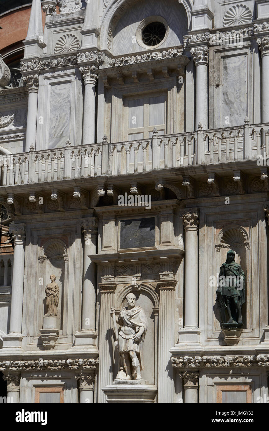 Una vista del Palazzo Ducale di Venezia. Foto Stock